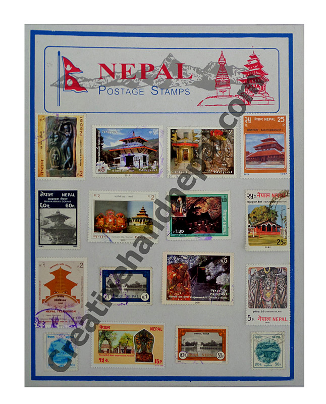 Nepal Postage Stamps Temple Creativehand Nepal